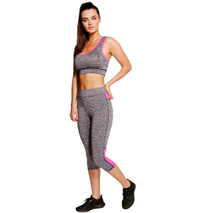 Holly Crop Top And Capri Running Legging