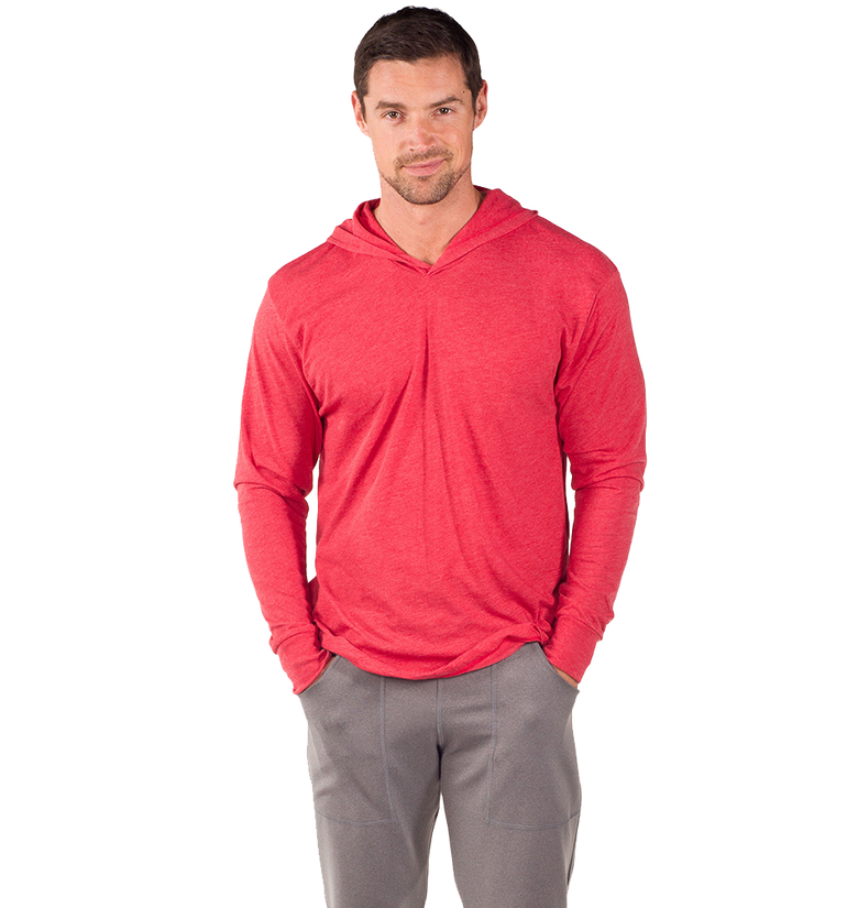 Long Sleeve Triblend Pullover Hoodie